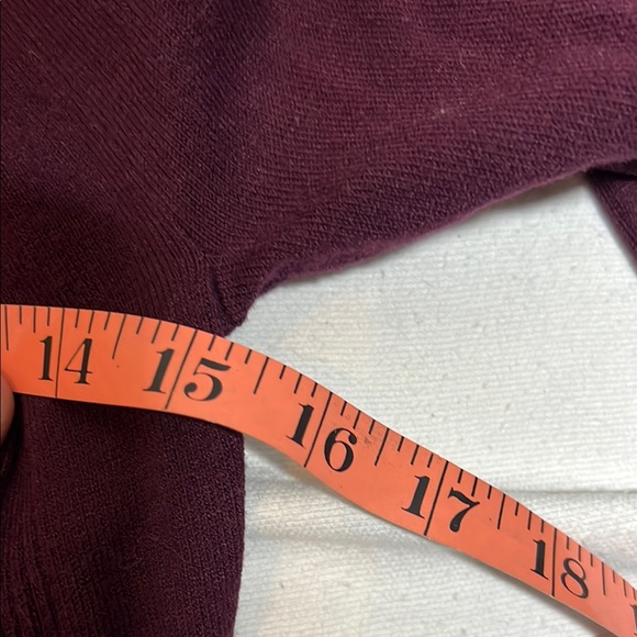 White House Black Market Burgundy Turtleneck Sweater - Picture 7 of 13
